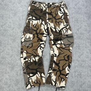 Vintage 90s Predator Camouflage Cargo Pants USA Made Cotton Camo Hunting Mens L